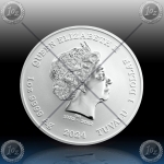 1oz TUVALU 1 Dollar 2024 (PINK PANTER) BU